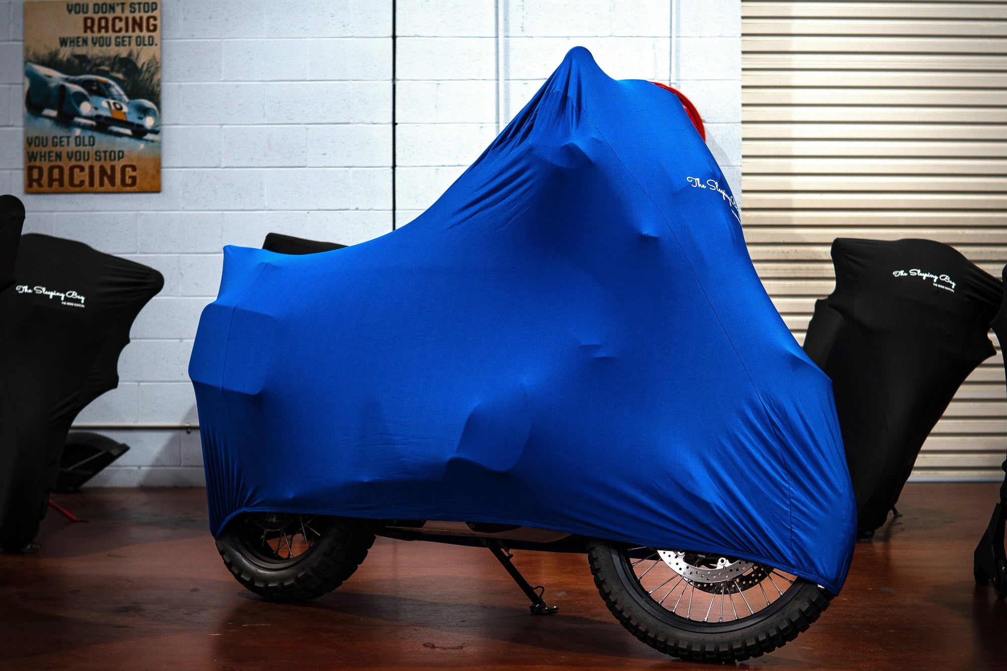 Brand New Discontinued: Medium Blue Motorbike Sleeping Bag